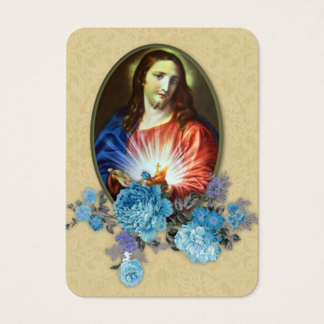 Gedenkkarte zum Heiligen Jesus katholische Beerdig (Vorderseite)