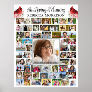 Gedenkkarten-Skript Cardinal 59 Fotocollage Poster