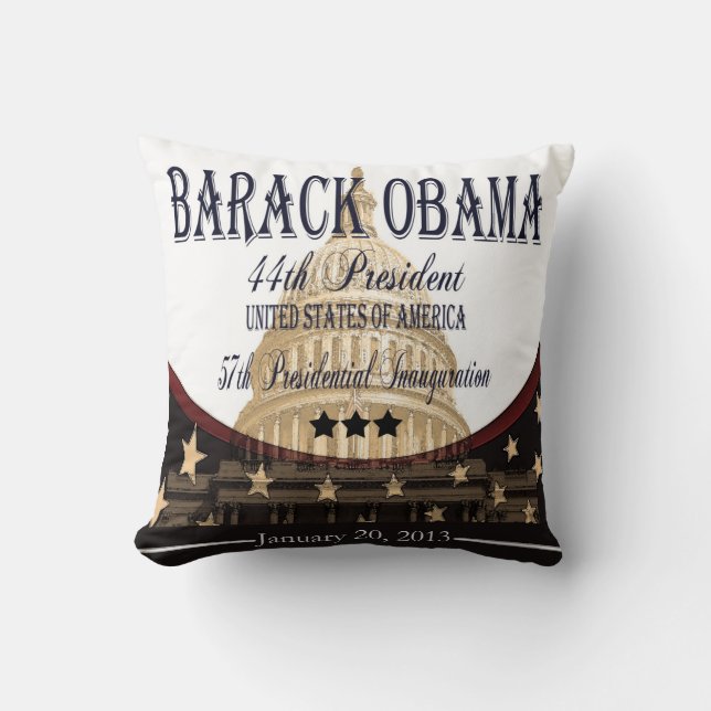 Gedenkkissen Obama-Einweihungs-2013 Kissen (Vorderseite)