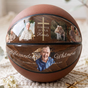 Gedenkkreuz für Fotos zur Erinnerung Basketball