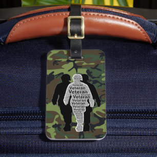 Gedenkluggageanhänger für Veteranen Gepäckanhänger