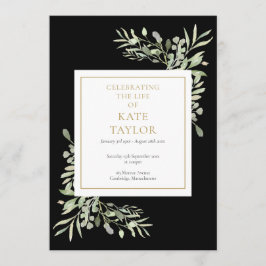 Gedenkorden zur Beerdigung von Schwarzen Grünpflan Programm