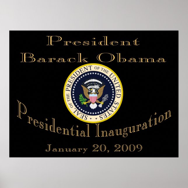 Gedenkposter von Präsident Obama Poster (Vorne)