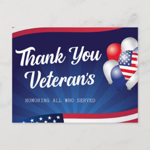 Gedenkpostkarte zum Veteranentag Postkarte