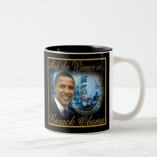 Gedenkpräsident Obama Re-election Zweifarbige Tasse