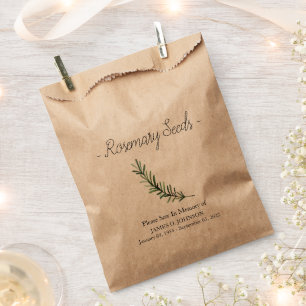 Gedenkrosemary Seed Beerdigung Geschenktütchen