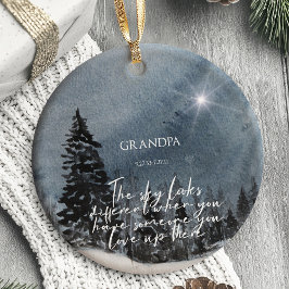 Gedenkschmuck Der Himmel sieht anders aus Keramik Ornament