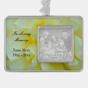 Gedenkschmuck für kundenspezifische Fotos   In li Rahmen-Ornament Silber