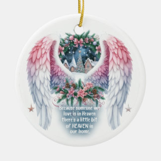 Gedenkschmuck _ Weil jemand, in dem wir Liebe sind Keramik Ornament