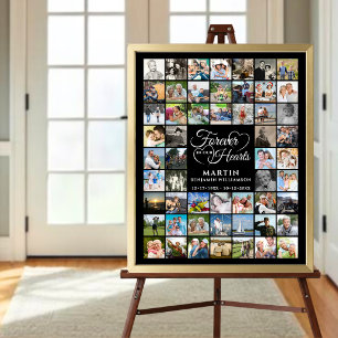 Gedenkstätte 54 Fotocollage IN UNSEREN HERZEN FÜR Poster