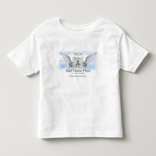 Gedenkstätte | Angel Wings Kleinkind T-shirt (Vorderseite)