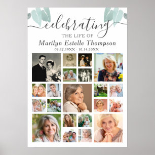 Gedenkstätte Botanischer Herz Blätter 21 Foto-Coll Poster