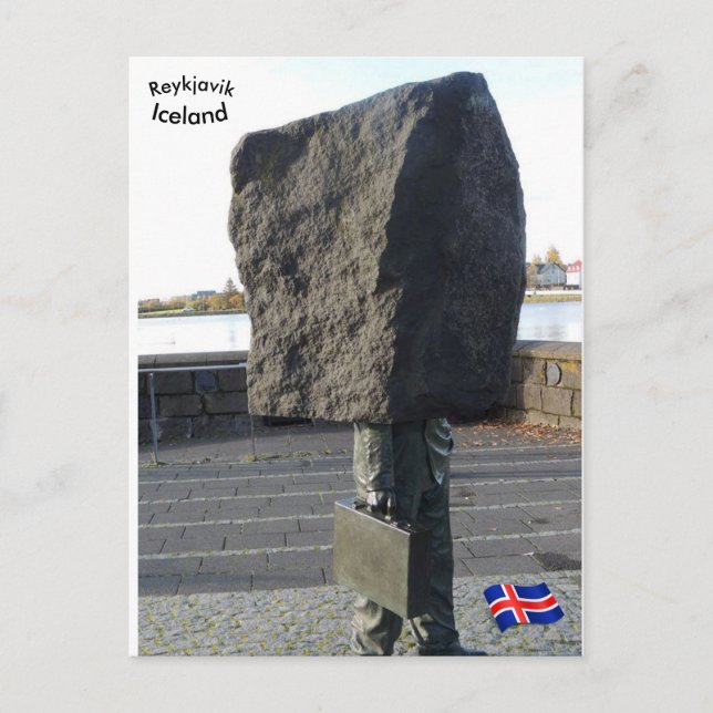 Gedenkstätte der Bürokraten, Reykjavik, Island Postkarte (Vorderseite)