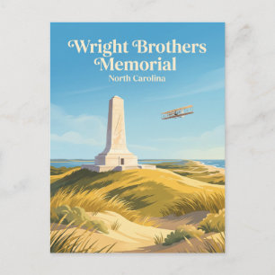 Gedenkstätte der Gebrüder Wright in Kitty Hawk Nor Postkarte