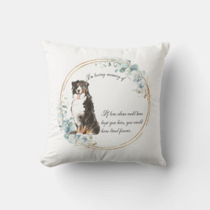 Gedenkstätte des personalisierten Berner Hundes Kissen