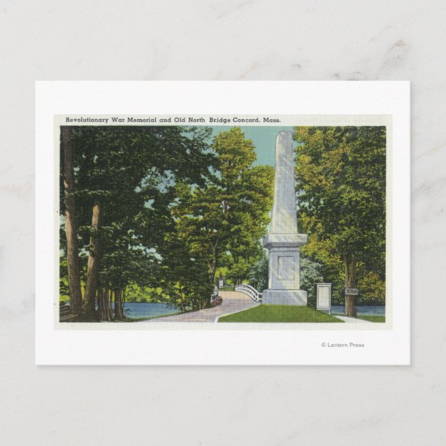 Gedenkstätte des revolutionären Krieges, alte Nord Postkarte (Vorderseite)