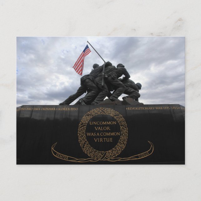Gedenkstätte des Seekorps der Vereinten Staaten Postkarte (Vorderseite)