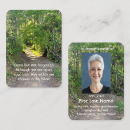 Gedenkstätte Foto Gebetspfade Waldbaumen Visitenkarte