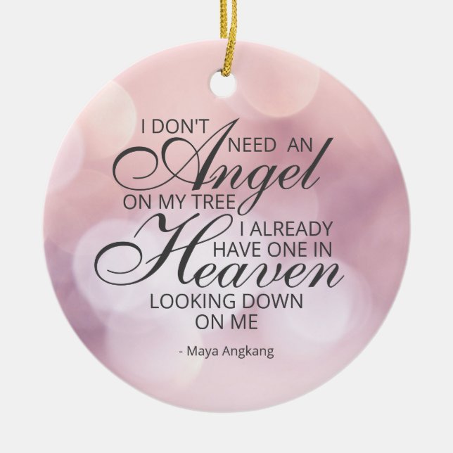 Gedenkstätte Foto Keramik Ornament (Vorne)