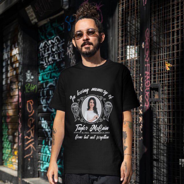 Gedenkstätte für Beerdigung von Fotos: Gewohnte Sh T-Shirt (Honor Their Memory: Personalized Memorial Shirts)