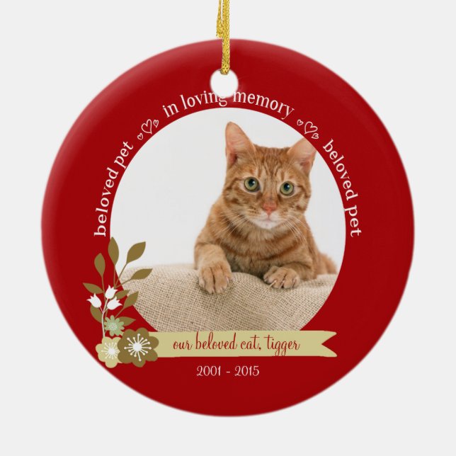 Gedenkstätte für Begleiter bei Weihnachten, benutz Keramikornament (Hinten)