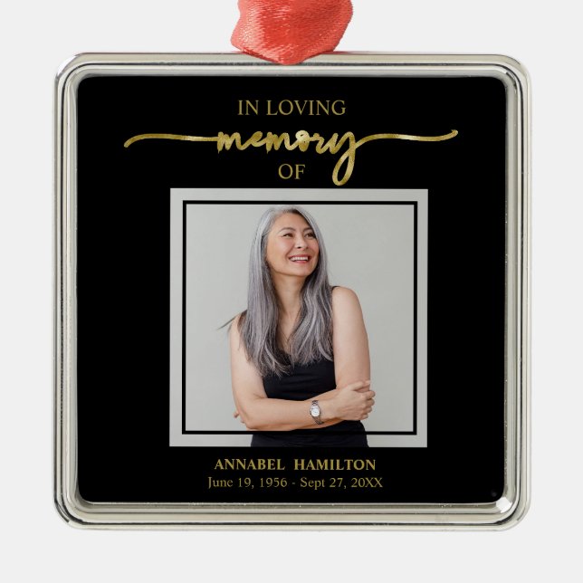 Gedenkstätte für das Foto Calligrafie Metal Orna Ornament Aus Metall (Vorne)