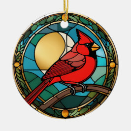 Gedenkstätte für den Rotbarsch-Kardinal-Kardinal Keramik Ornament