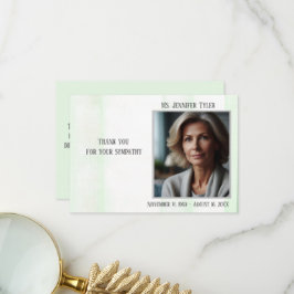 Gedenkstätte für grüne Beerdigung aus der Familie Dankeskarte