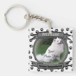 Gedenkstätte für Haustiere - für immer gedenken -  Schlüsselanhänger