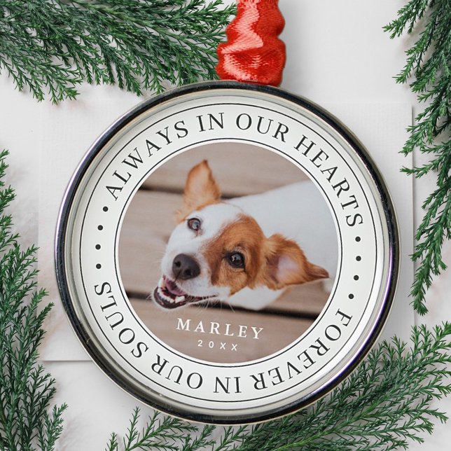 Gedenkstätte für Haustiere immer in unserem Herzen Ornament Aus Metall (Von Creator hochgeladen)