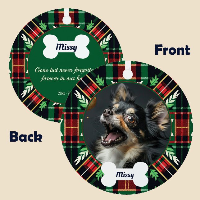 Gedenkstätte für Haustiere vergessen, aber nie ver Ornament Aus Metall (Gone but never forgotten Pet memorial Metal Ornament)