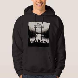 Gedenkstätte für Haustiere: Wo Erinnerungen wackel Hoodie