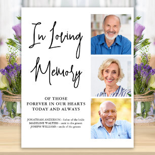 Gedenkstätte für Hochzeiten Personalisieren Sie 3  Poster