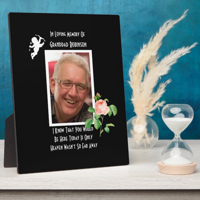 Gedenkstätte für Hochzeiten Vermisst Loved One Fotoplatte (Seite)