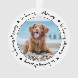 Gedenkstätte für Hunde in der Liebe zum Gedächtnis Ornament