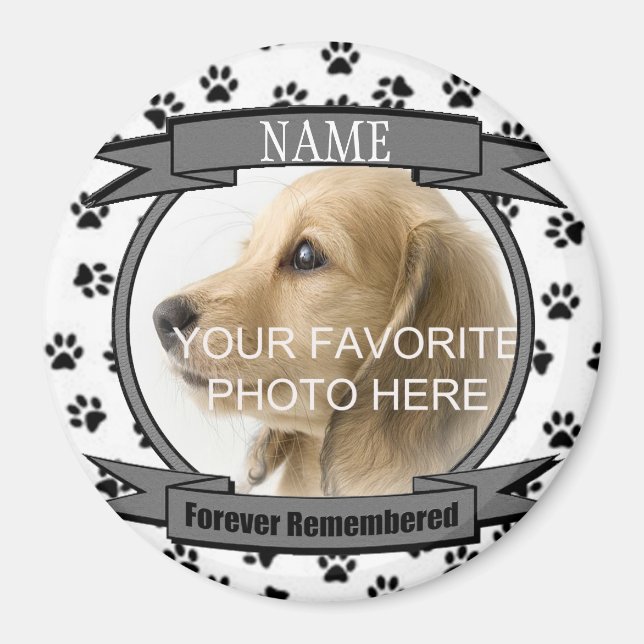 Gedenkstätte für Hunde oder Cat Keepake Magnet (Vorne)