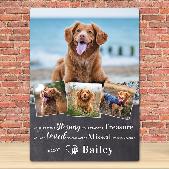 Gedenkstätte für Hunde Verlust Erinnerung Gedicht  Fotoplatte (Von Creator hochgeladen)