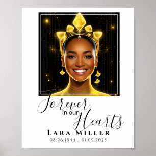 Gedenkstätte für immer in unserem Herzplakat Poster
