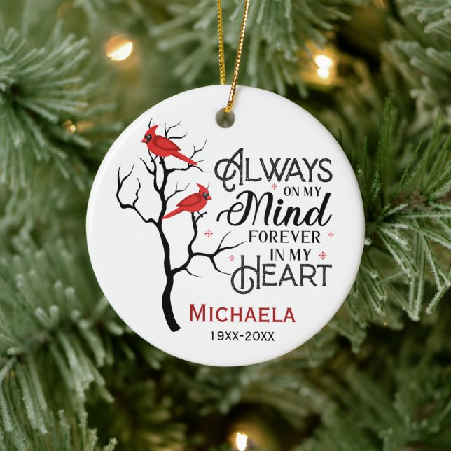 Gedenkstätte für Kardinal Keramik Ornament (Baum)