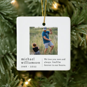 Gedenkstätte für Minimalistisches Foto Keramikornament