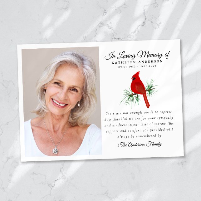 Gedenkstätte für Rote Kardinal Dankeskarte (Von Creator hochgeladen)
