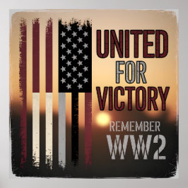 Gedenkstätte für Veteranen des Zweiten Weltkriegs  Poster