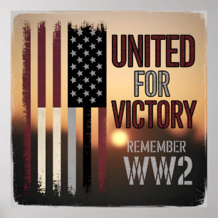 Gedenkstätte für Veteranen des Zweiten Weltkriegs Poster