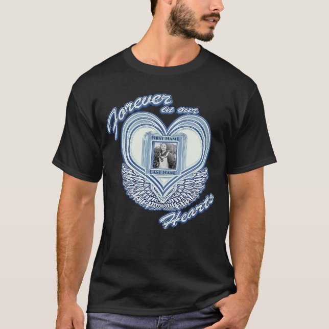 Gedenkstätte| Hinzufügen von Flügeln aus dem Foto- T-Shirt (Vorderseite)