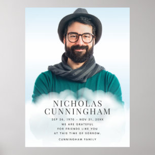 Gedenkstätte in Clouds Modernes Klassisches Foto Poster