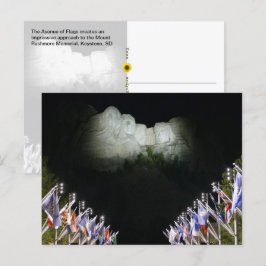 Gedenkstätte Moschmore - Abend-Beleuchtung - Postkarte