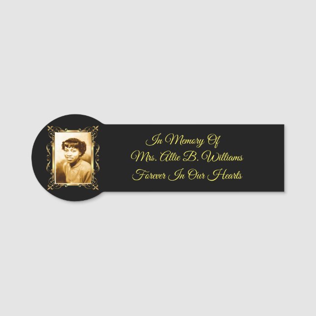 Gedenkstätte Namensschild (Vorderseite)