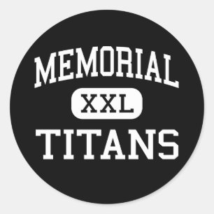 Gedenkstätte - Titans - Port Arthur Texas Runder Aufkleber