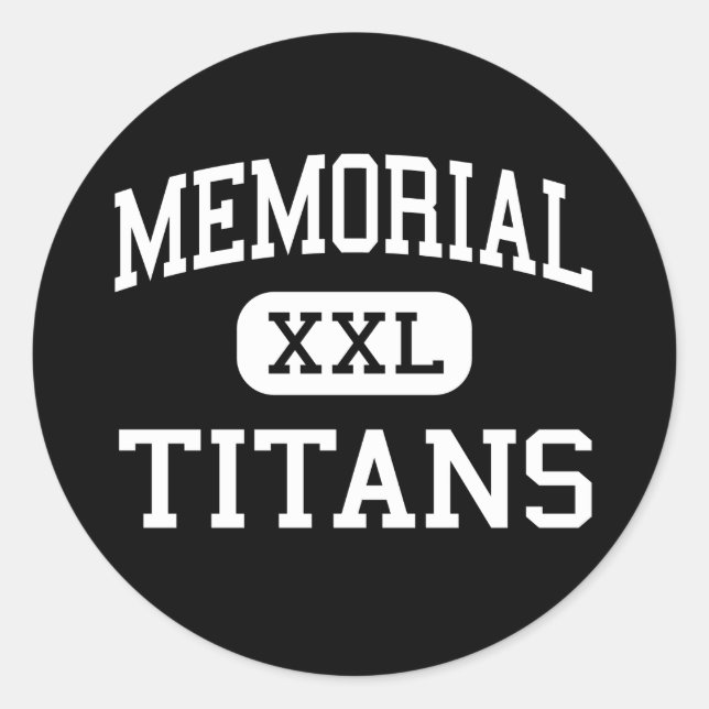 Gedenkstätte - Titans - Port Arthur Texas Runder Aufkleber (Vorderseite)