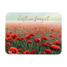 Gedenkstätte Veteranen Gedenktag Mohnfeld Magnet